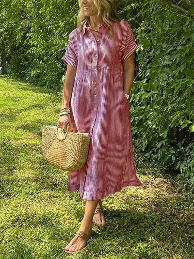 CASSIE | Abito a Righe Elegante per un look Raffinato