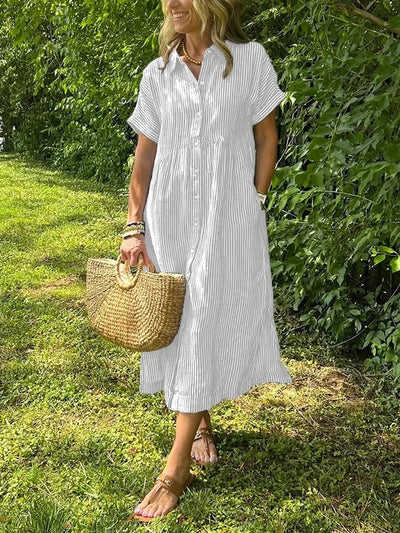 CASSIE | Abito a Righe Elegante per un look Raffinato