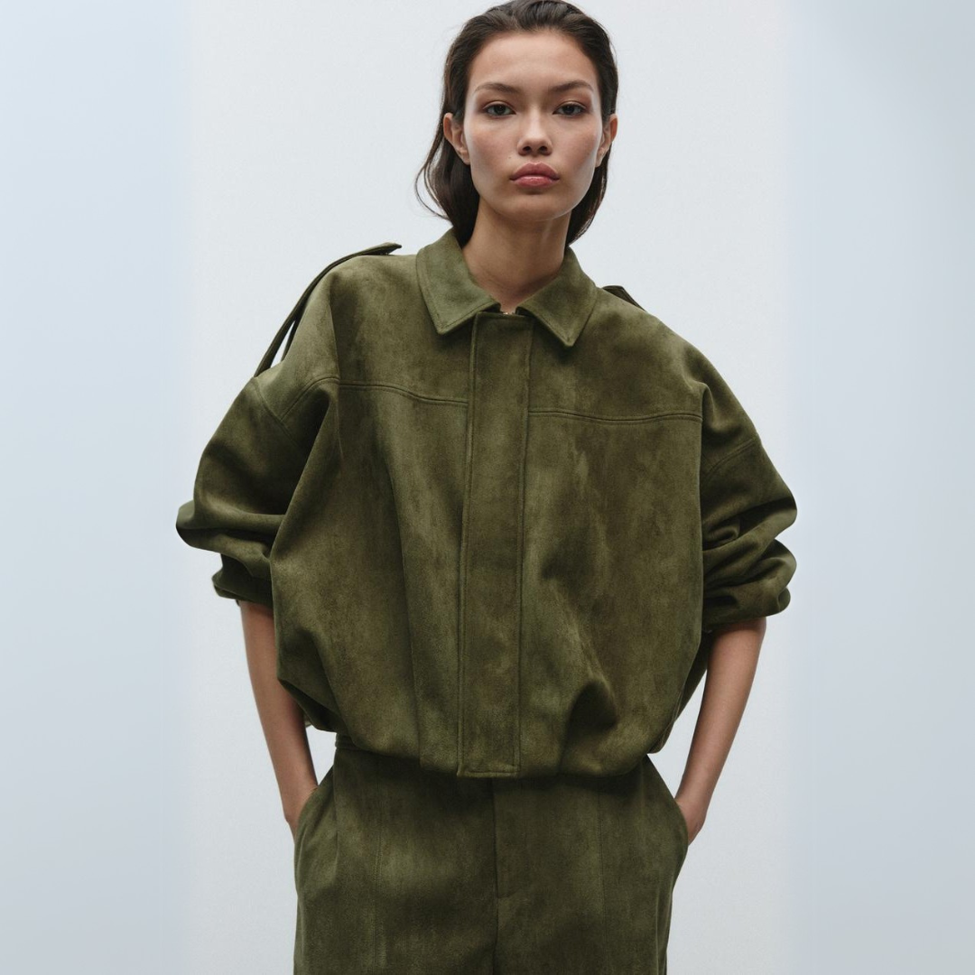 Georgina - Giacca Leggero in Suede