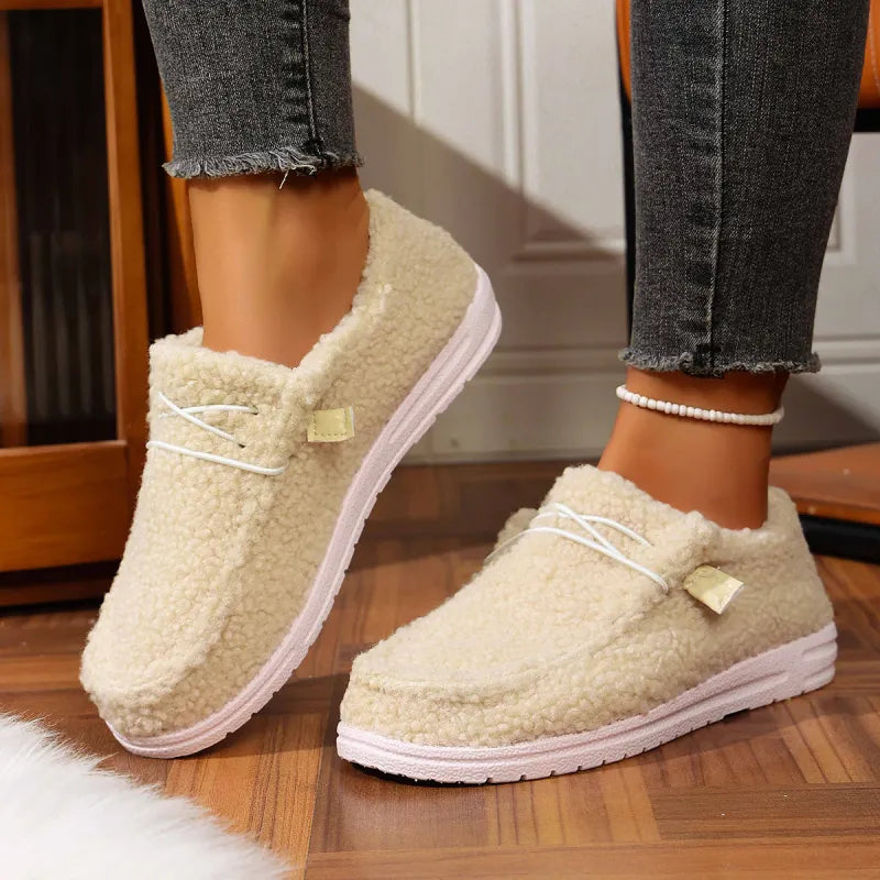 Luna™ | Pantofole Teddy Calde Beige