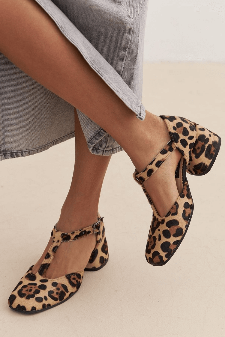 MARGHERITA | SCARPE T-STRAP ANIMALIER