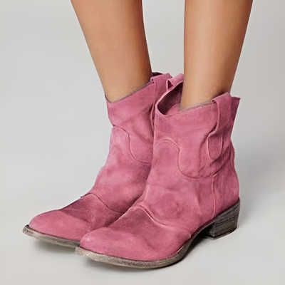Carlotta – Eleganti Stivaletti in Pelle Scamosciata per uno Stile di Tendenza