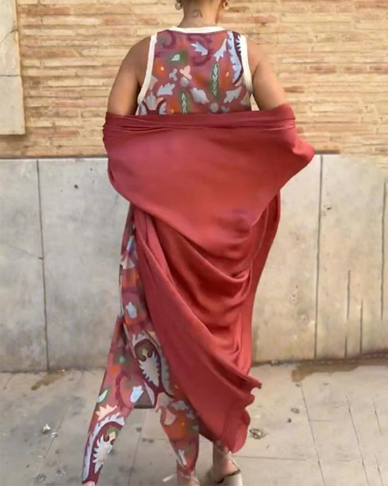 Bella - Set di due pezzi con stampa in stile urbano, perfetto per un look alla moda