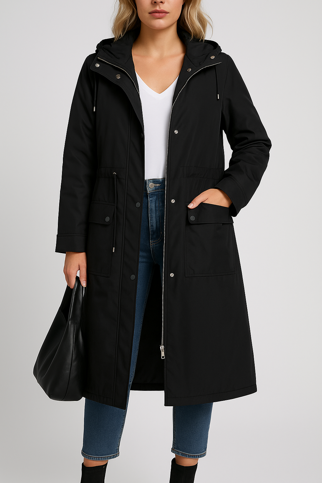 Marcella - Cappotto Trench Elegante con Regolazioni alla Moda