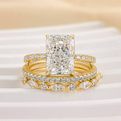 Set di 3 fedi nuziali Jaily | Oro