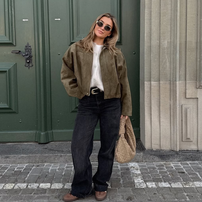 Georgina - Giacca Leggero in Suede