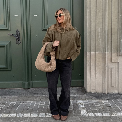 Georgina - Giacca Leggero in Suede