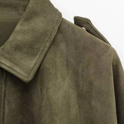 Georgina - Giacca Leggero in Suede