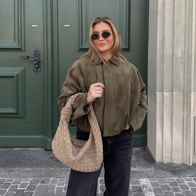 Georgina - Giacca Leggero in Suede