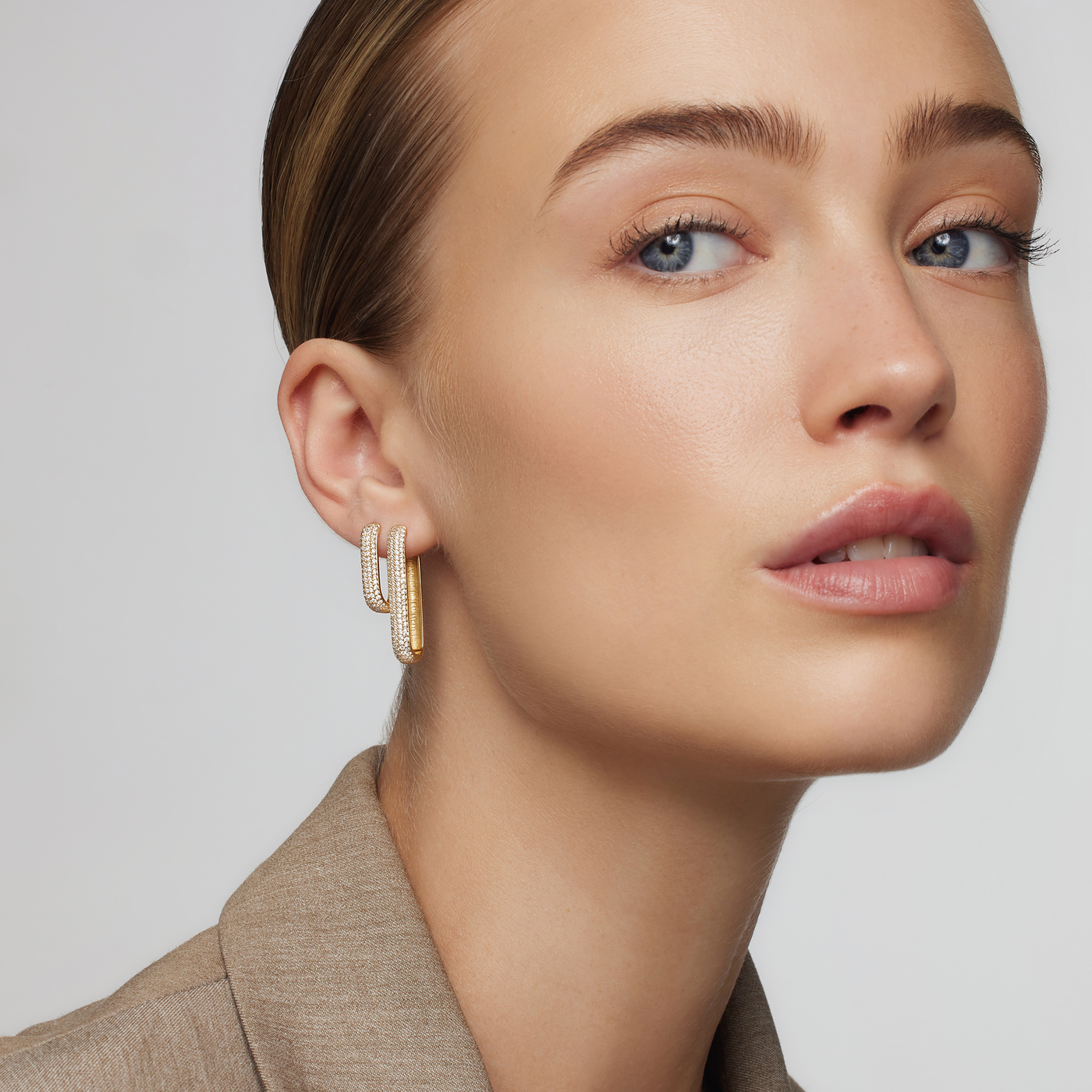Icon Pavé Hoops | Oro