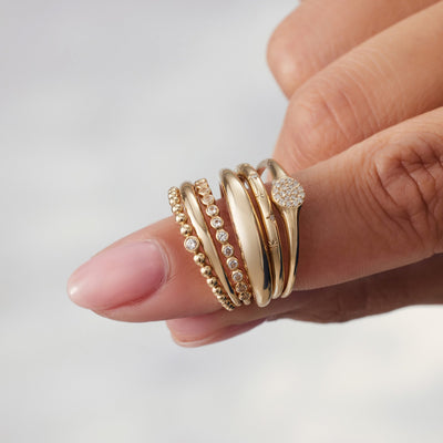 Anello Slim Dome | Oro