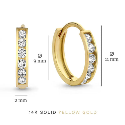 Set di orecchini in pietra Dara Brillane | Oro
