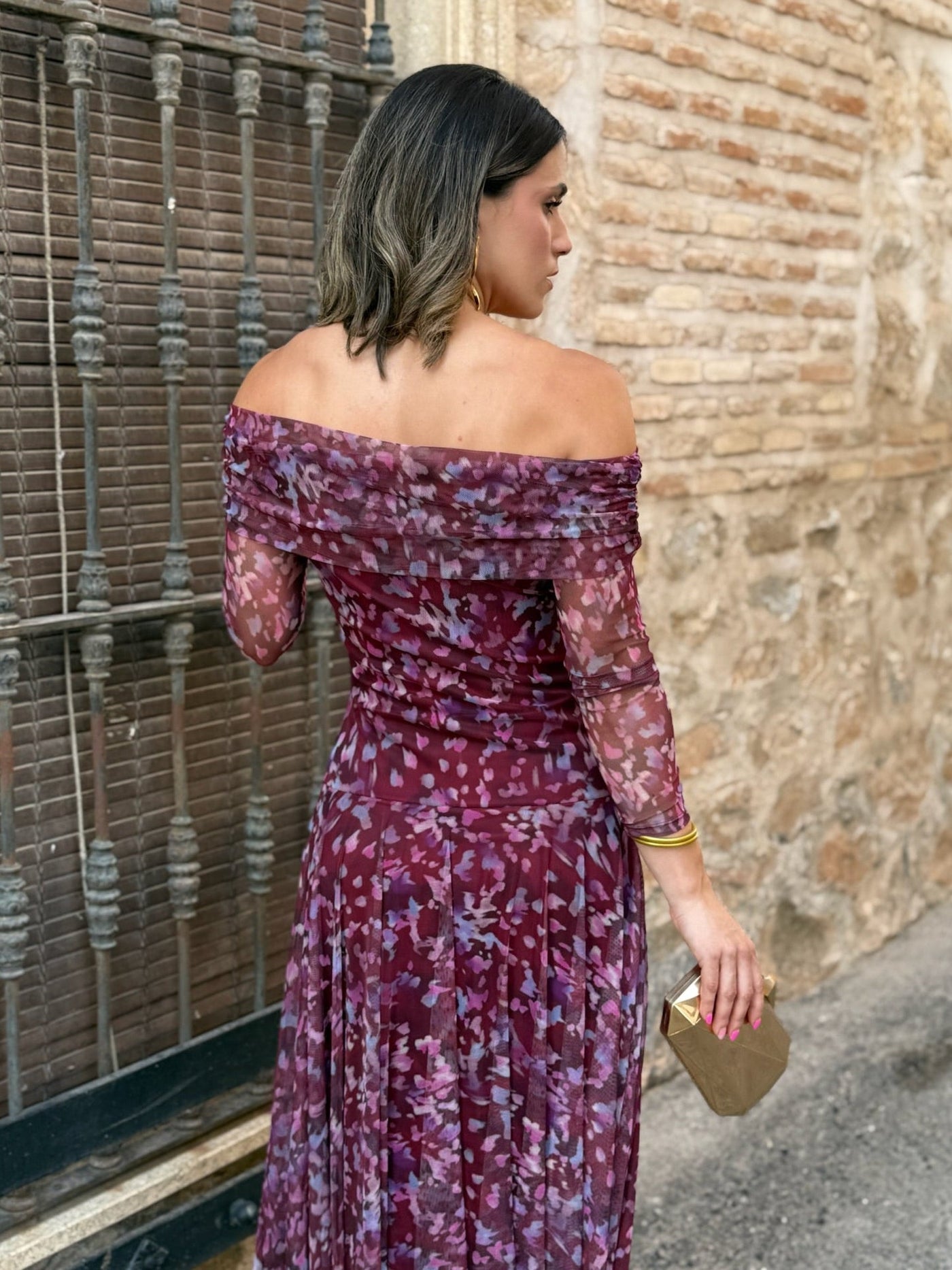 Vestito in Tul Stampato - Elegante e Raffinato di Vera