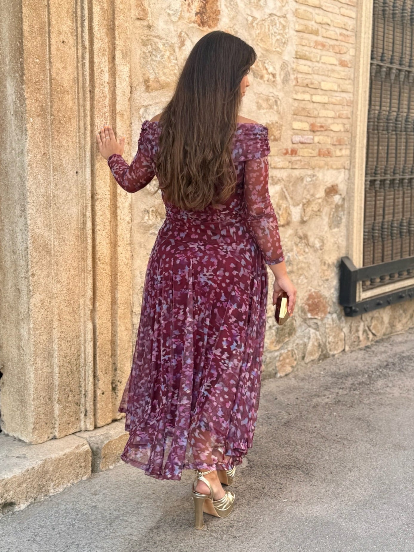 Vestito in Tul Stampato - Elegante e Raffinato di Vera