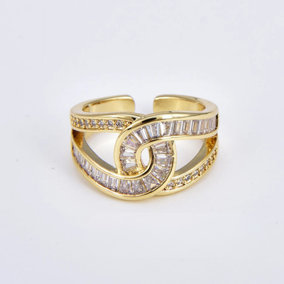 Marina - Anello elegante regolabile con nodo