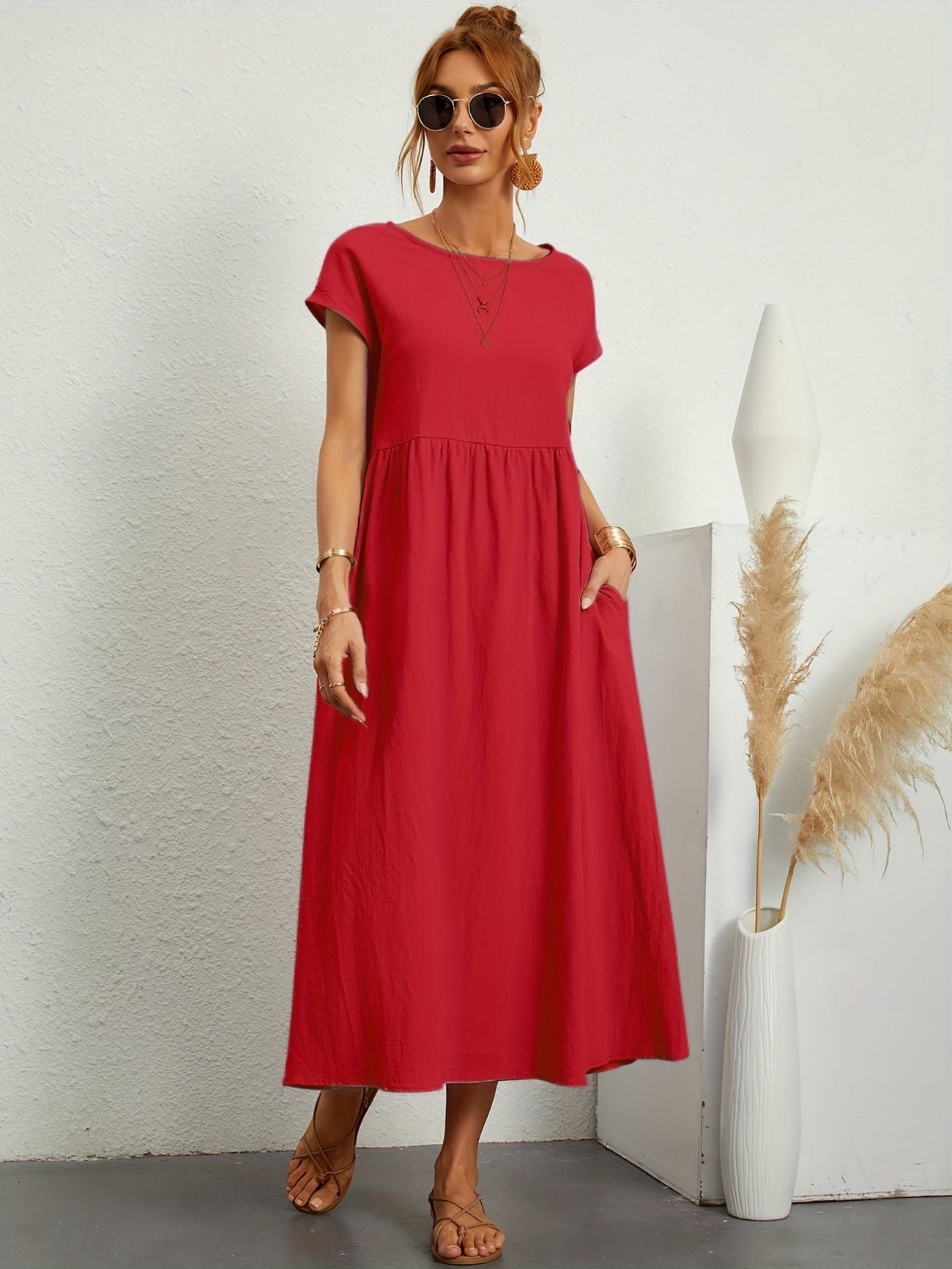 Caroline™ - Abito Casual Elegante per uno Stile Raffinato e Confortevole