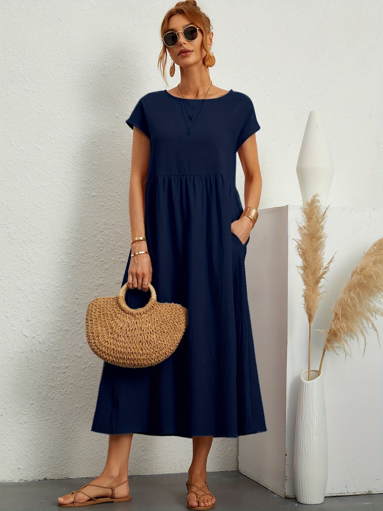 Caroline™ - Abito Casual Elegante per uno Stile Raffinato e Confortevole