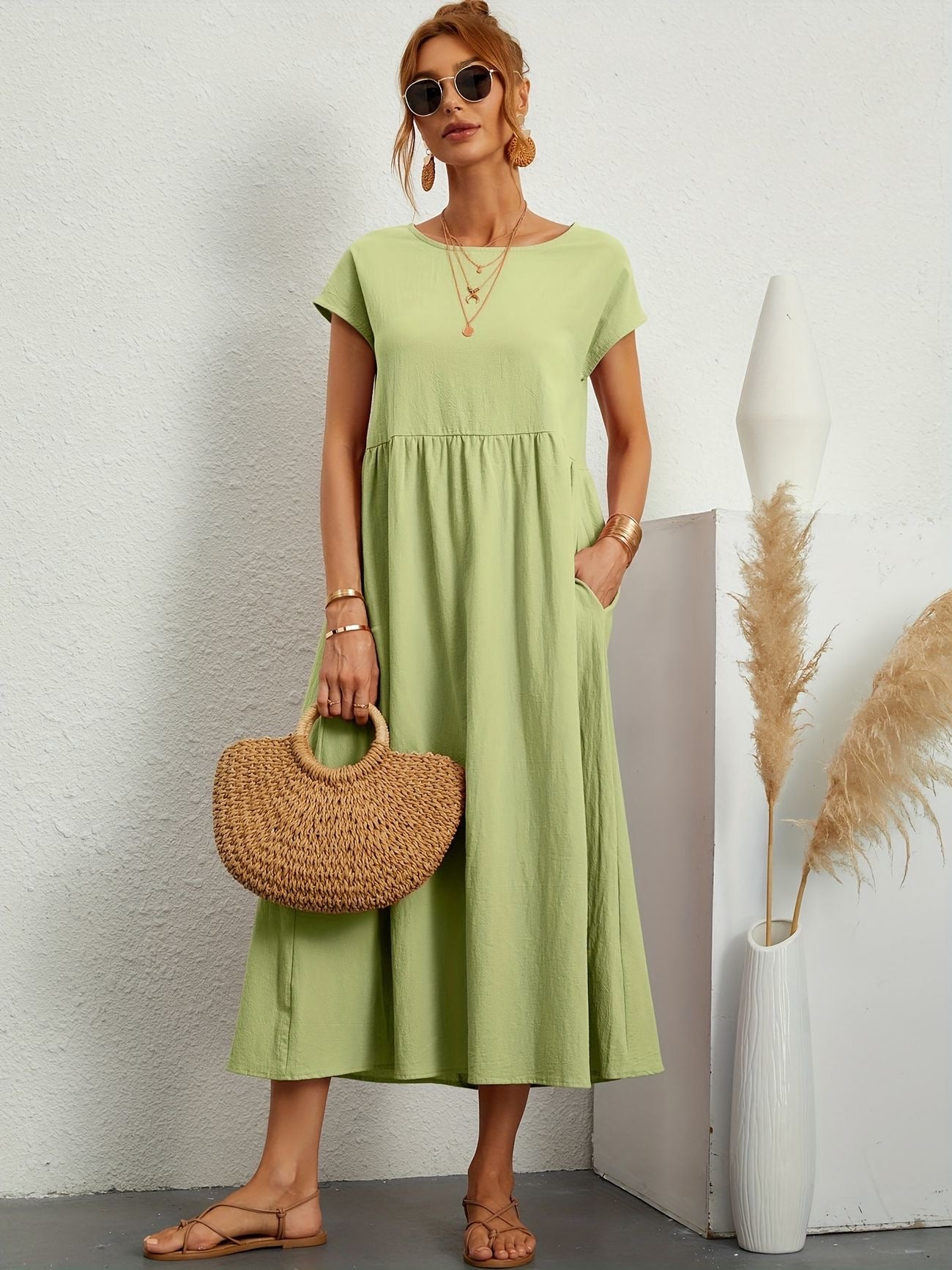 Caroline™ - Abito Casual Elegante per uno Stile Raffinato e Confortevole