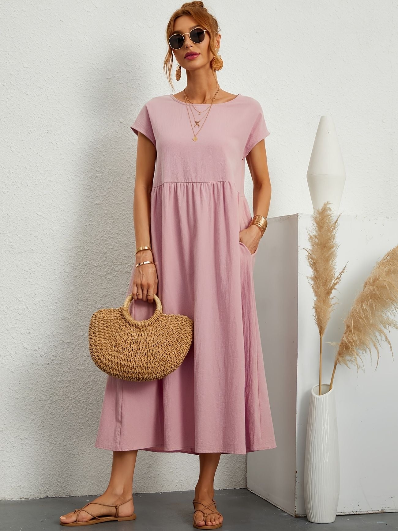 Caroline™ - Abito Casual Elegante per uno Stile Raffinato e Confortevole