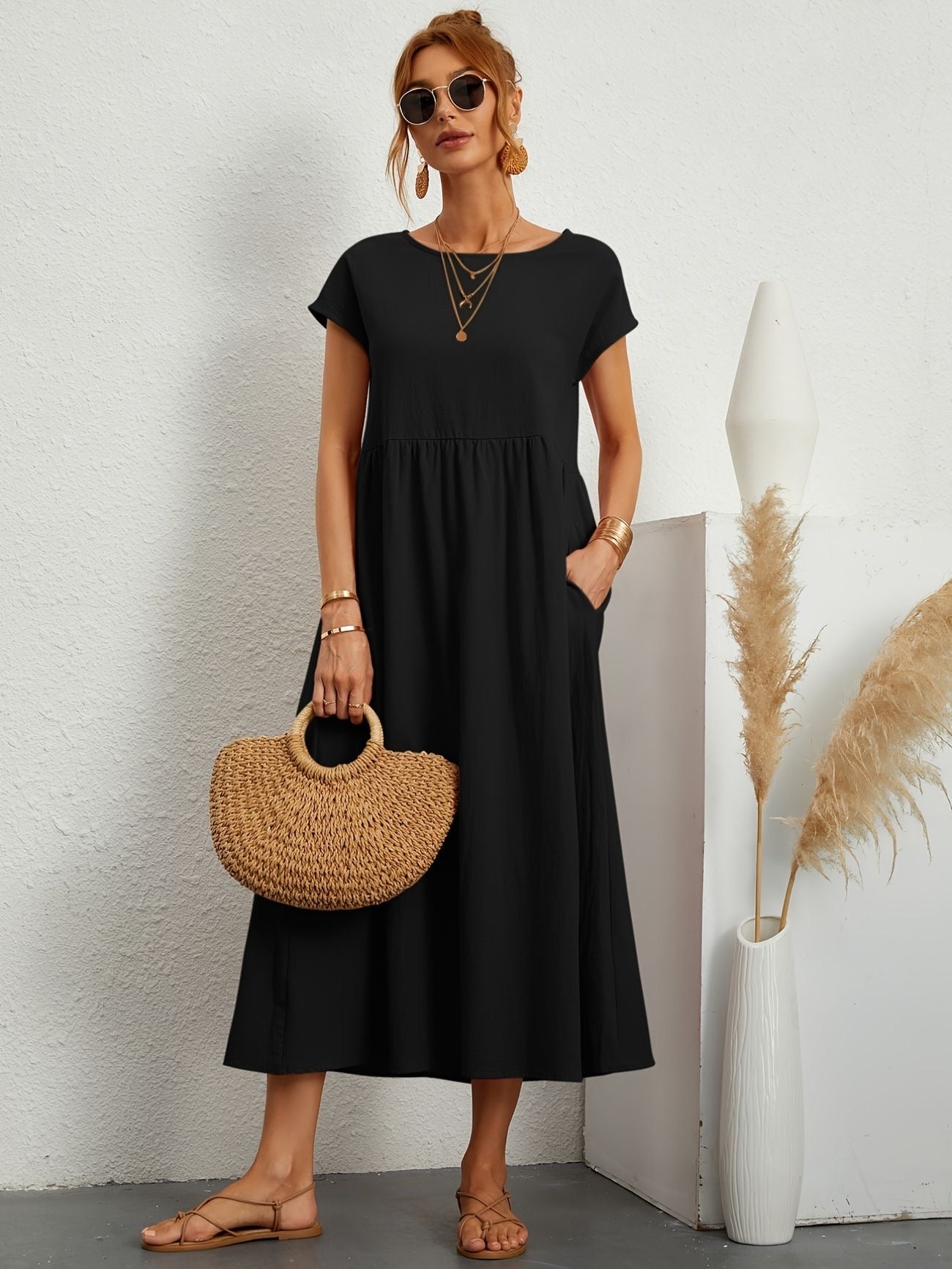 Caroline™ - Abito Casual Elegante per uno Stile Raffinato e Confortevole