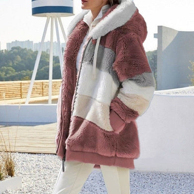 Liora - Gilet con cappuccio morbido di lusso