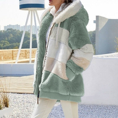 Liora - Gilet con cappuccio morbido di lusso