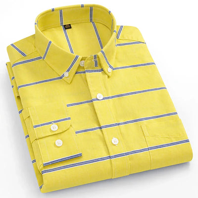 Arvani - Camicia Elegante in Morbido Cotone Oxford per uno Stile senza Tempo