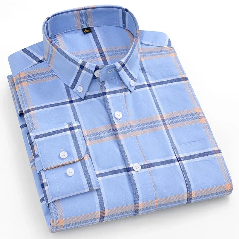Arvani - Camicia Elegante in Morbido Cotone Oxford per uno Stile senza Tempo