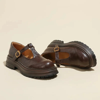 Giorgia | Eleganti Scarpe Mary Jane in Pelle di Alta Qualità