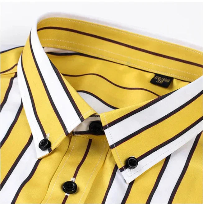 Arvani - Camicia da uomo casual a righe