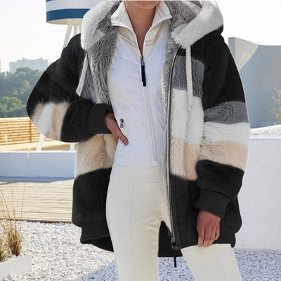 Liora - Gilet con cappuccio morbido di lusso