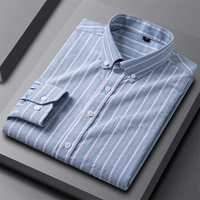 Arvani - Camicia Oxford da Uomo Elegante per uno Stile Raffinato