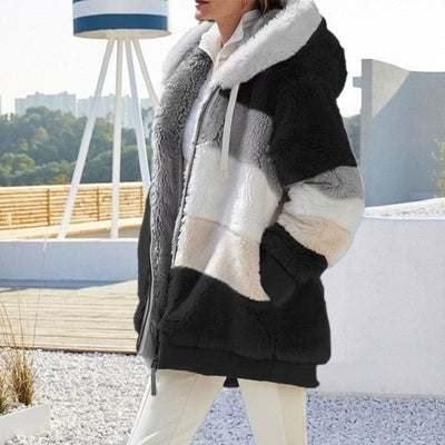 Liora - Gilet con cappuccio morbido di lusso
