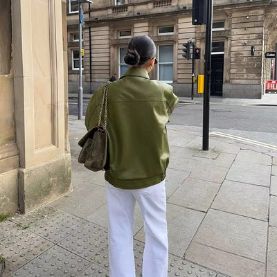 Harper - Cappotto in Pelle Oversize