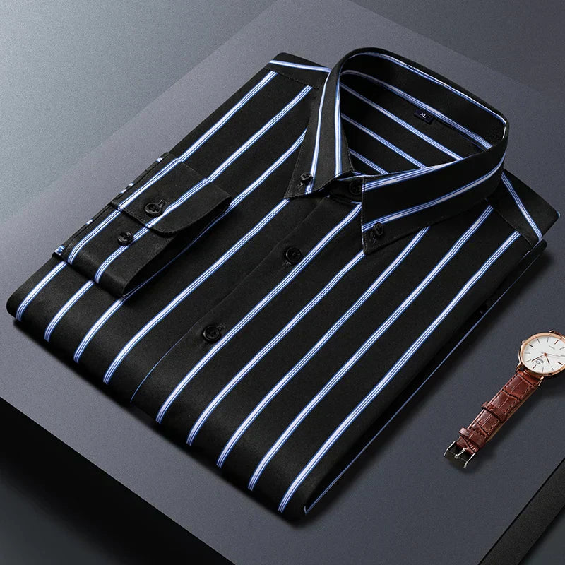 Arvani - Camicia da uomo elegante a righe per un look sofisticato
