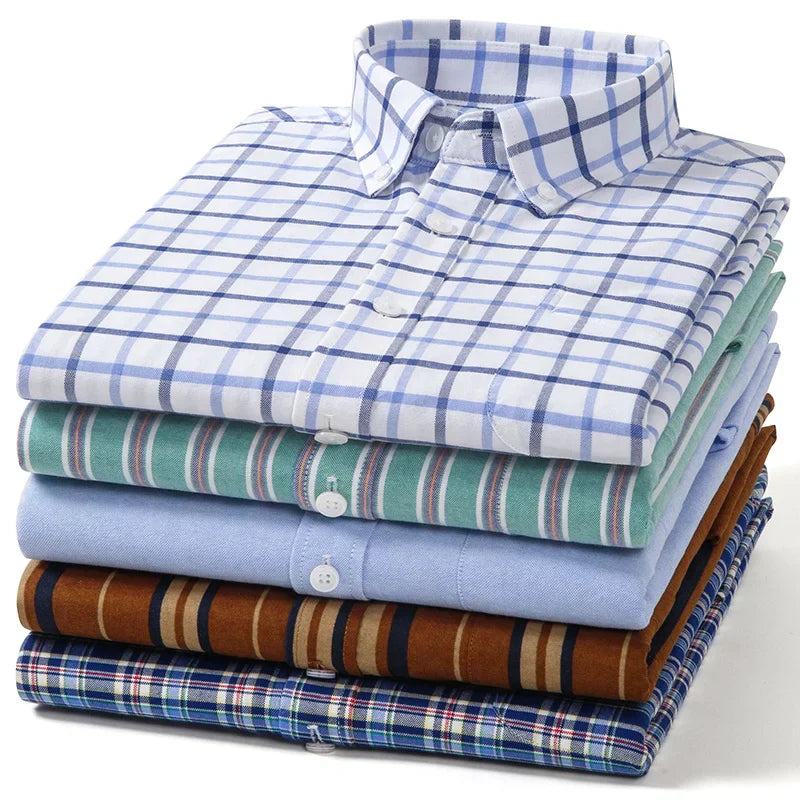 Arvani - Camicia Elegante in Morbido Cotone Oxford per uno Stile senza Tempo