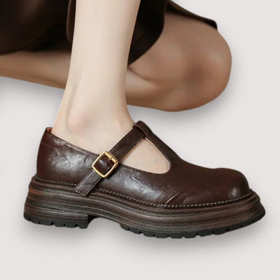 Chiara - Eleganti Scarpe Mary Jane in Pelle di Alta Qualità