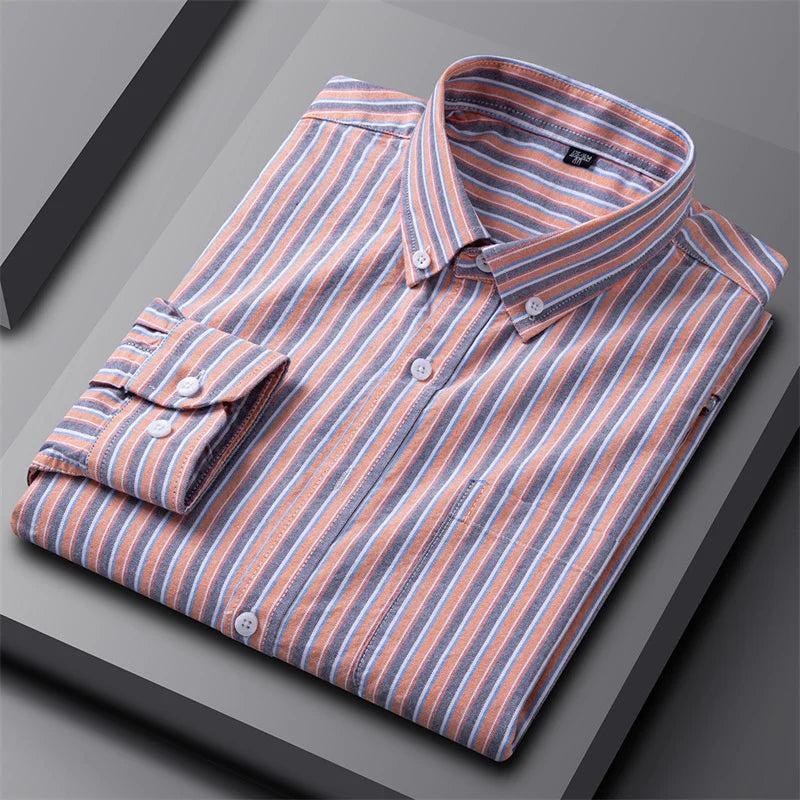Arvani - Camicia Oxford da Uomo Elegante per uno Stile Raffinato