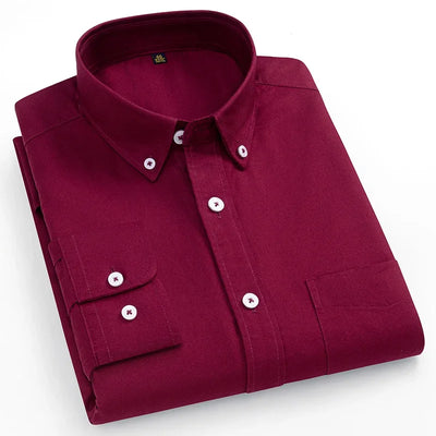 Arvani - Camicia Elegante in Morbido Cotone Oxford per uno Stile senza Tempo