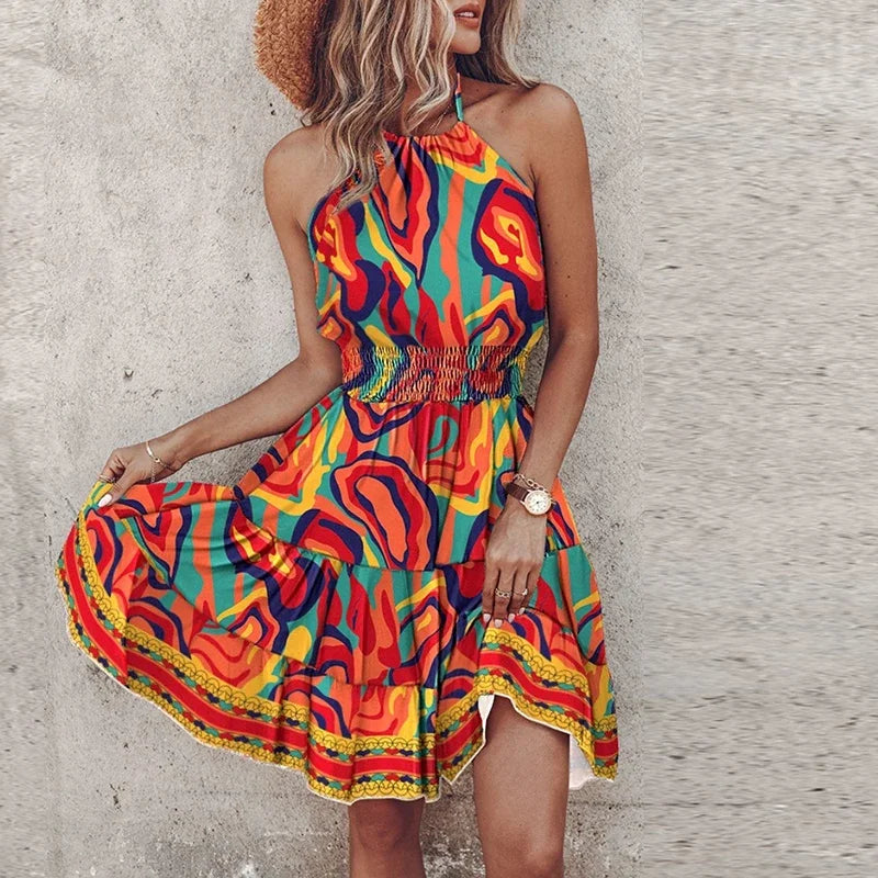 Angela™ - Vestito Hhalter Elegante e alla Moda