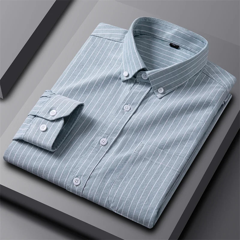 Arvani - Camicia Oxford da Uomo Elegante per uno Stile Raffinato