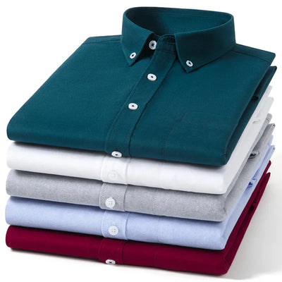 Arvani - Camicia Elegante in Morbido Cotone Oxford per uno Stile senza Tempo