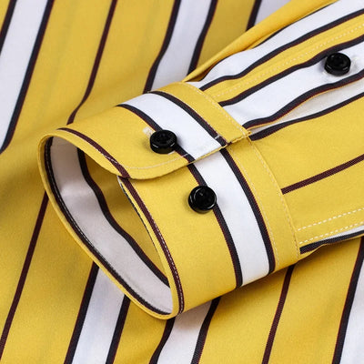 Arvani - Camicia da uomo casual a righe