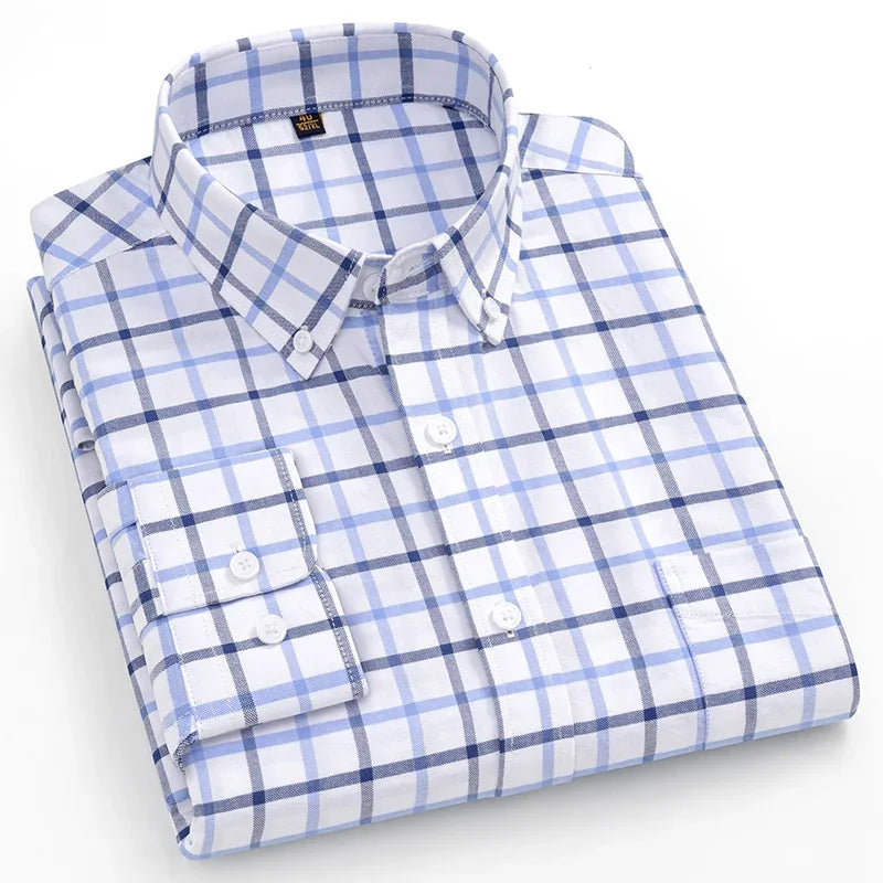 Arvani - Camicia Elegante in Morbido Cotone Oxford per uno Stile senza Tempo