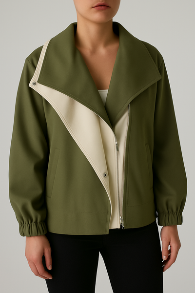 Cappotto alla moda con motivo rose
