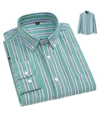 Arvani - Camicia Elegante in Morbido Cotone Oxford per uno Stile senza Tempo