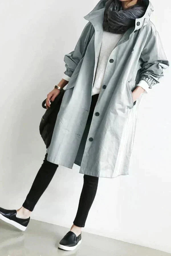 Lunara - Mantella Trench elegante con cintura