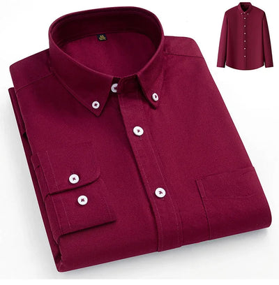 Arvani - Camicia Elegante in Morbido Cotone Oxford per uno Stile senza Tempo