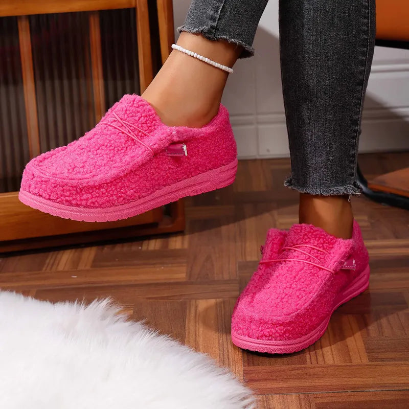 Luna™ | Pantofole Teddy Calde Rosa