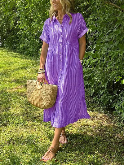CASSIE | Abito a Righe Elegante per un look Raffinato